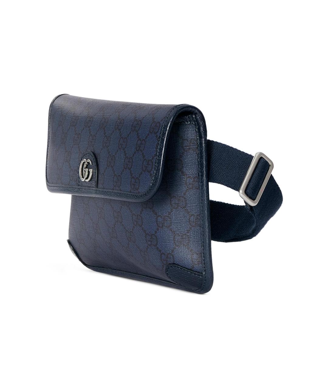 GUCCI Темно-синяя поясная сумка, фото 2