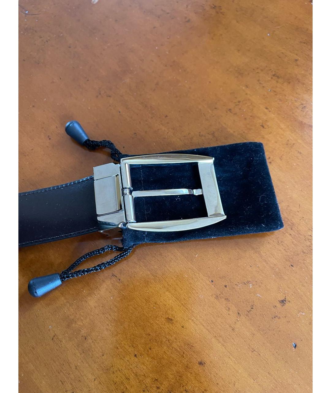 PAL ZILERI Черный кожаный ремень, фото 6