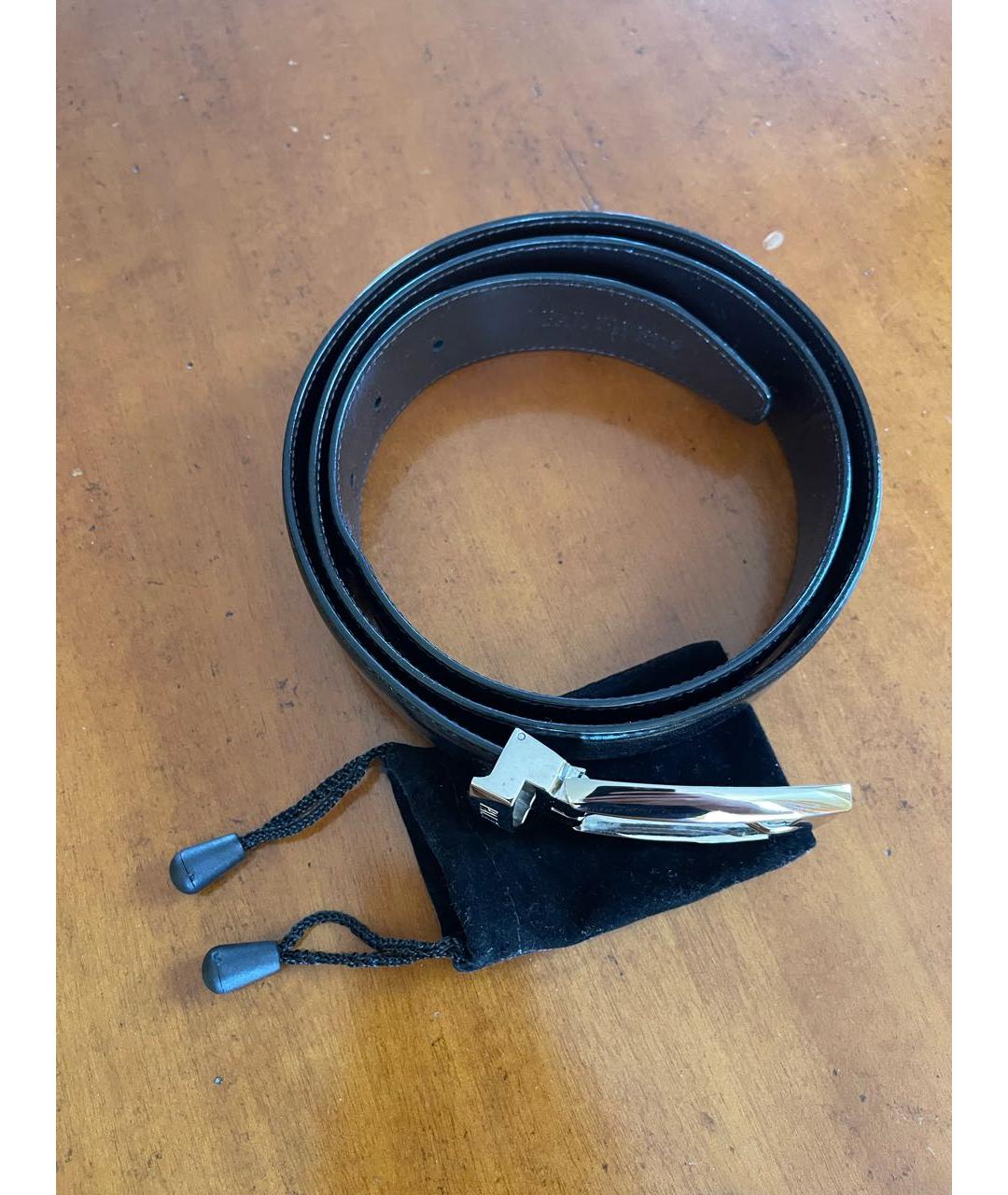 PAL ZILERI Черный кожаный ремень, фото 4