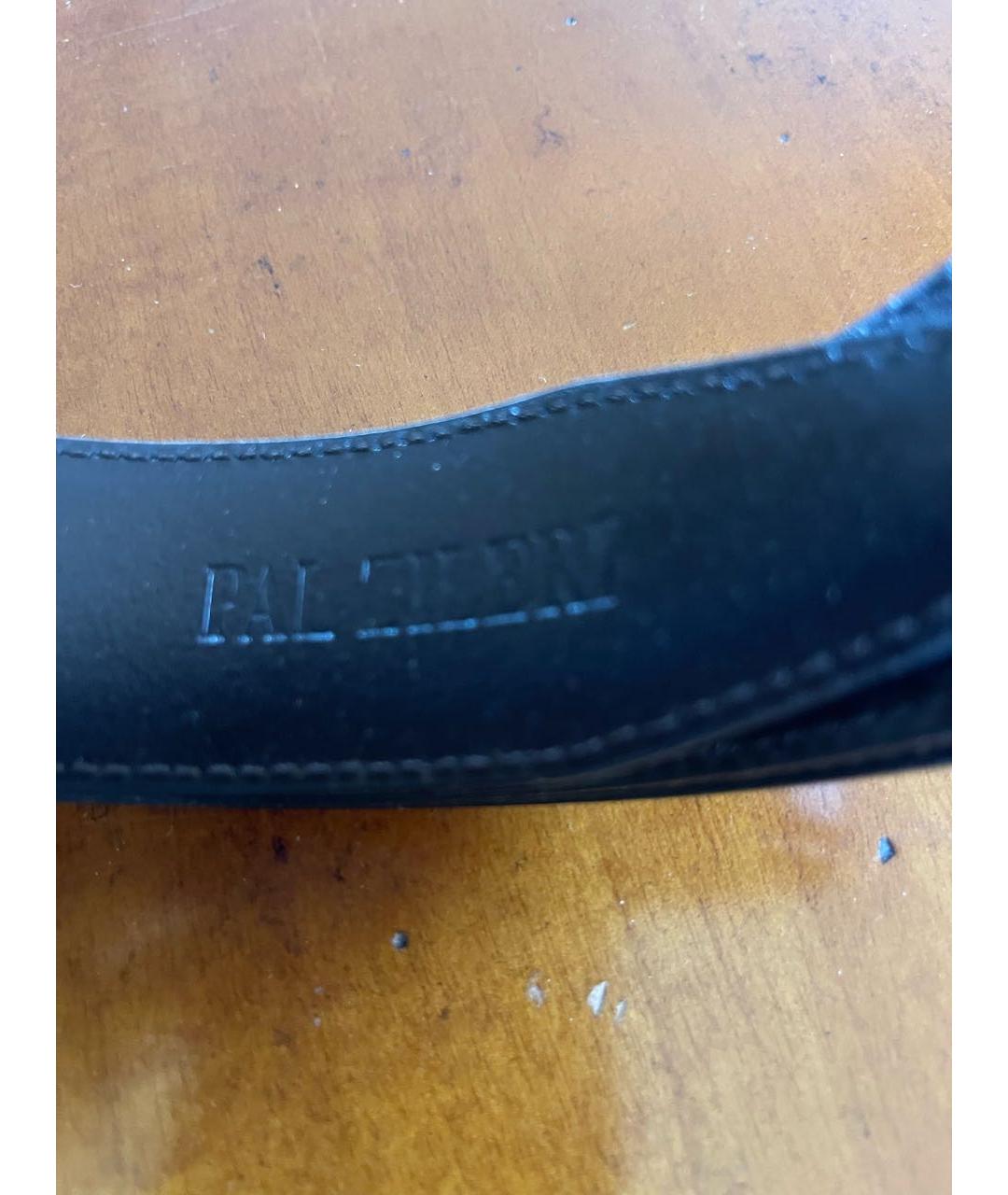 PAL ZILERI Черный кожаный ремень, фото 3