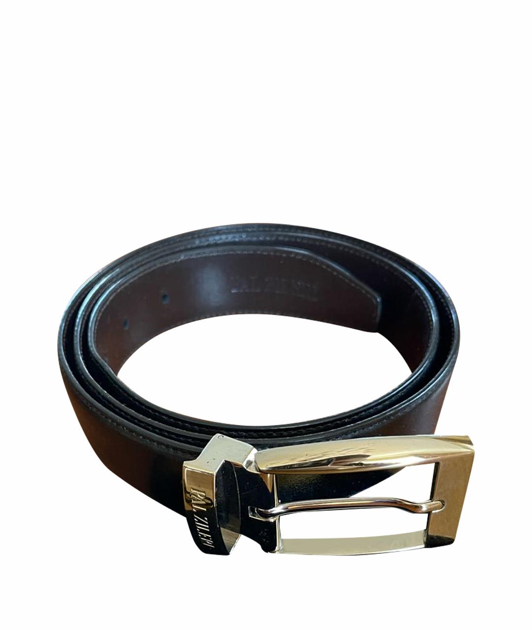 PAL ZILERI Черный кожаный ремень, фото 1