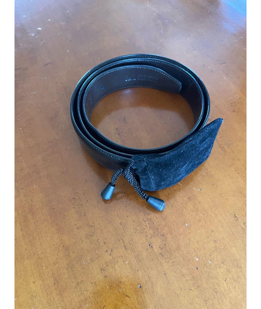 PAL ZILERI Черный кожаный ремень, фото 5