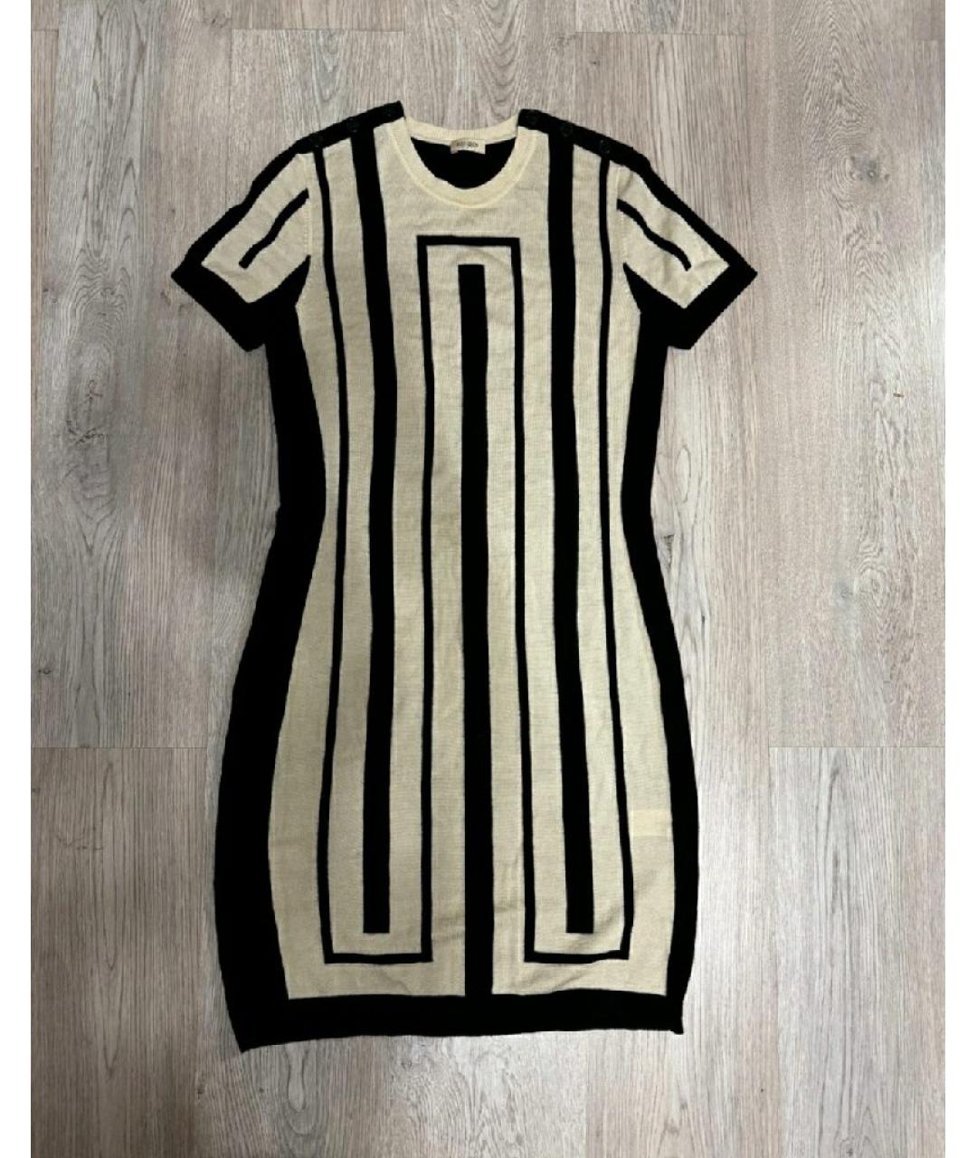 KENZO Мульти шерстяное повседневное платье, фото 4