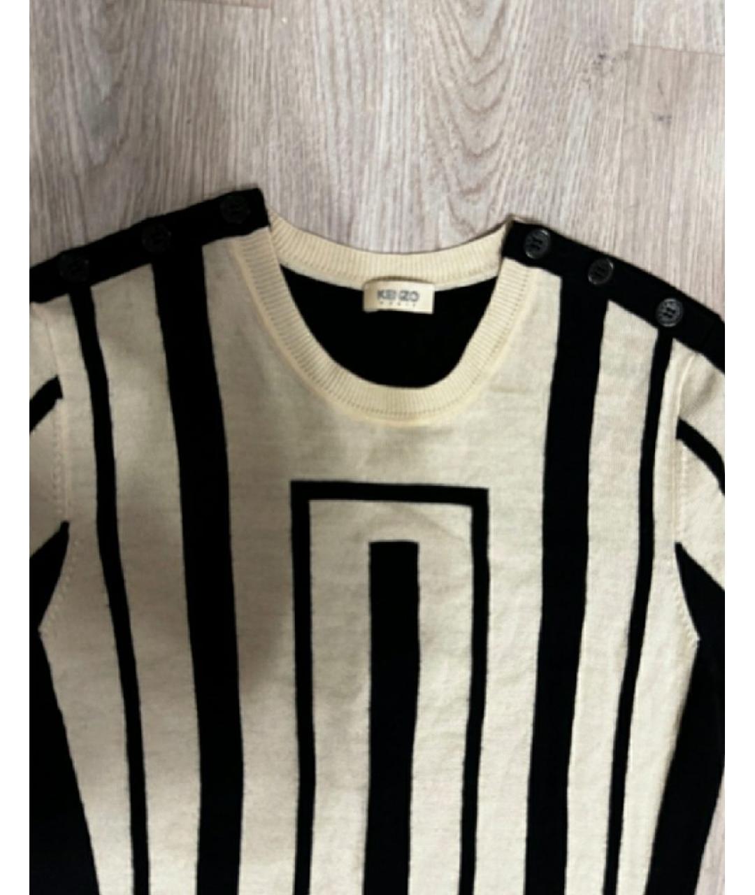 KENZO Мульти шерстяное повседневное платье, фото 3