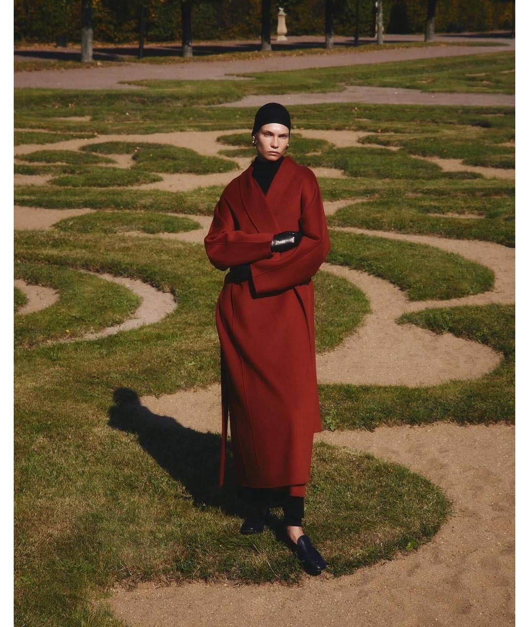 12 STOREEZ Коричневое шерстяное пальто, фото 3