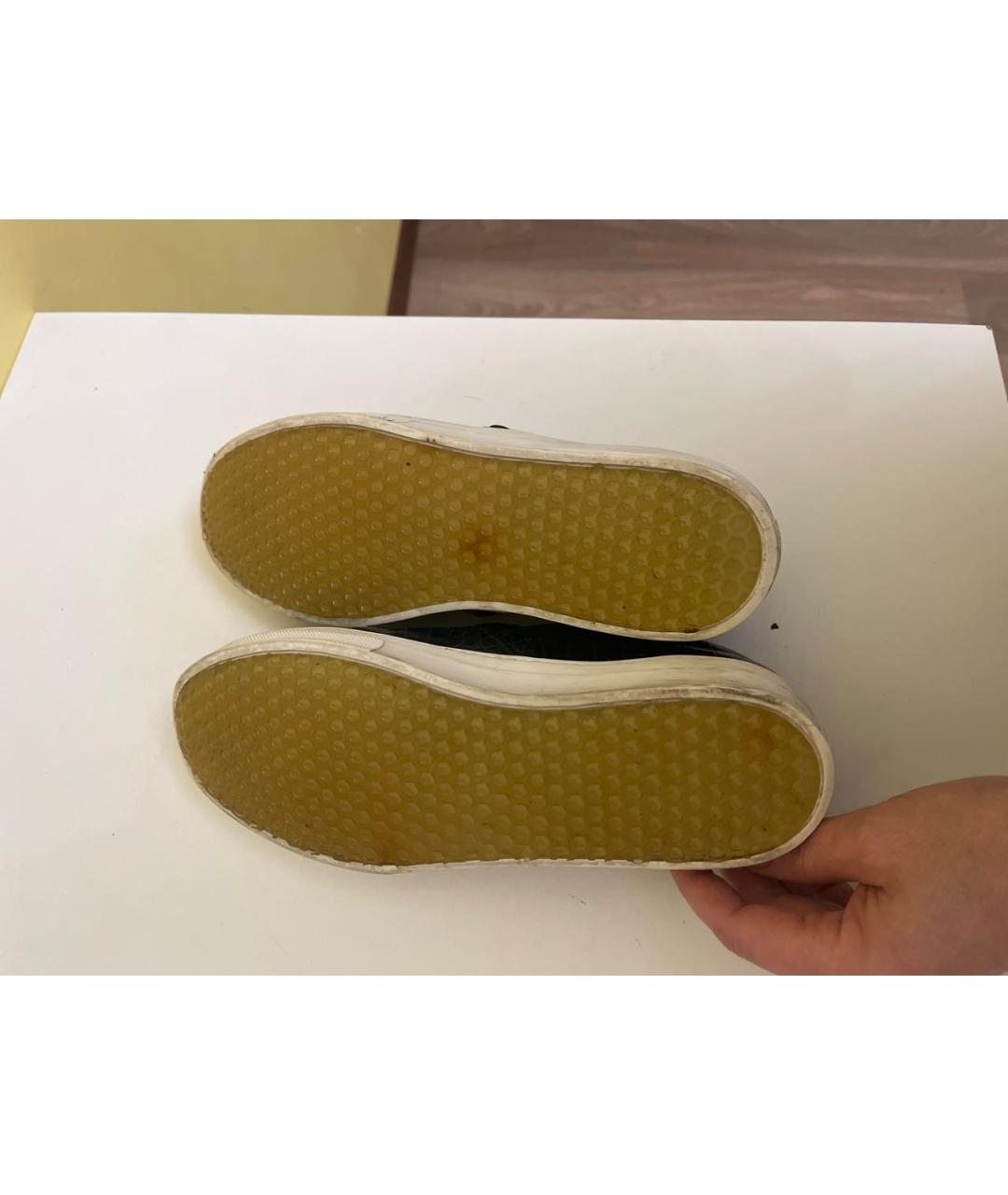 CELINE Синие слипоны из лакированной кожи, фото 5