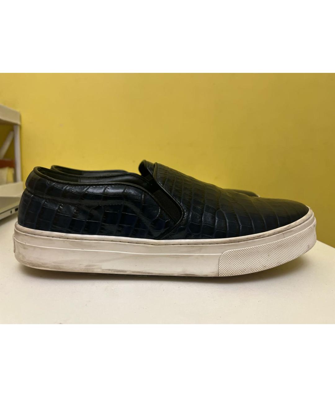 CELINE Синие слипоны из лакированной кожи, фото 9