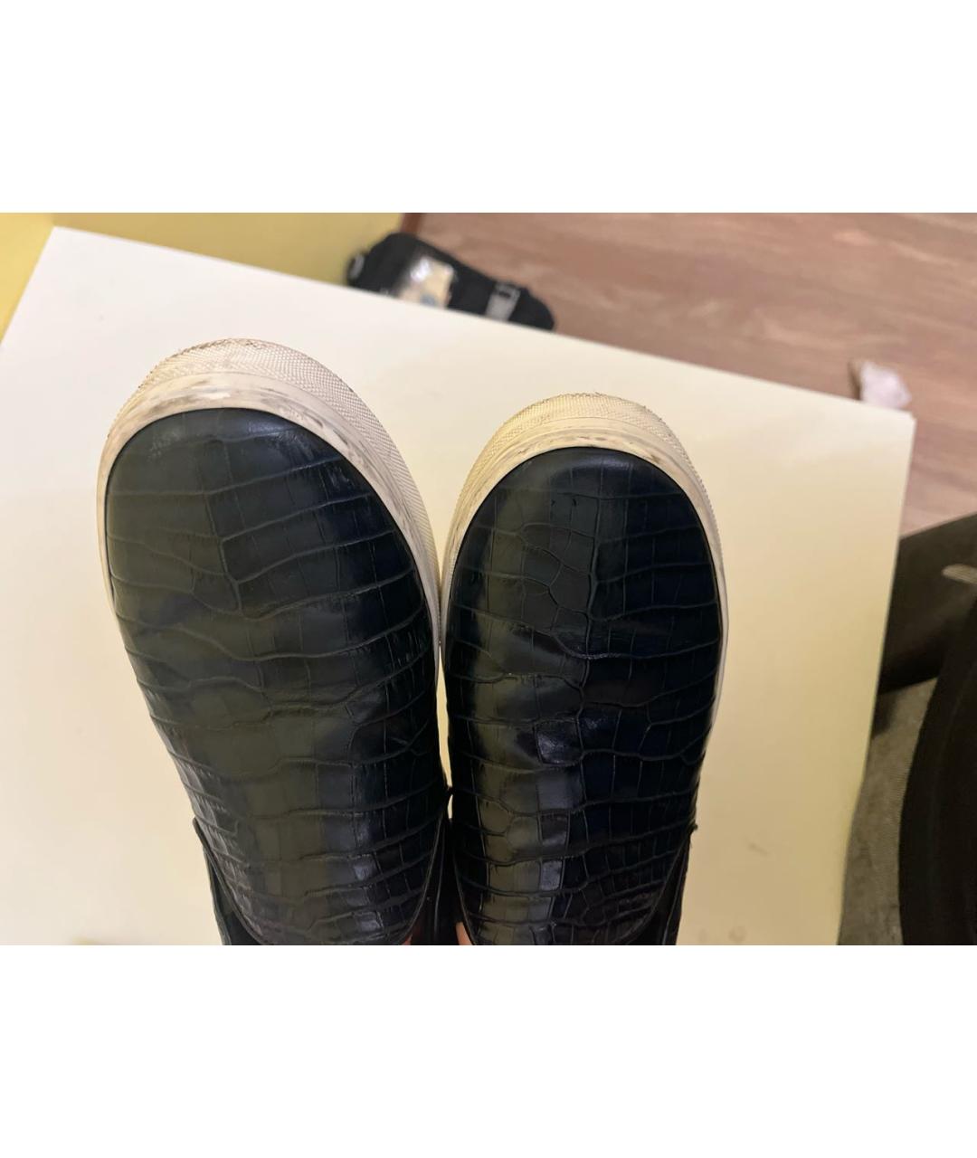 CELINE Синие слипоны из лакированной кожи, фото 6