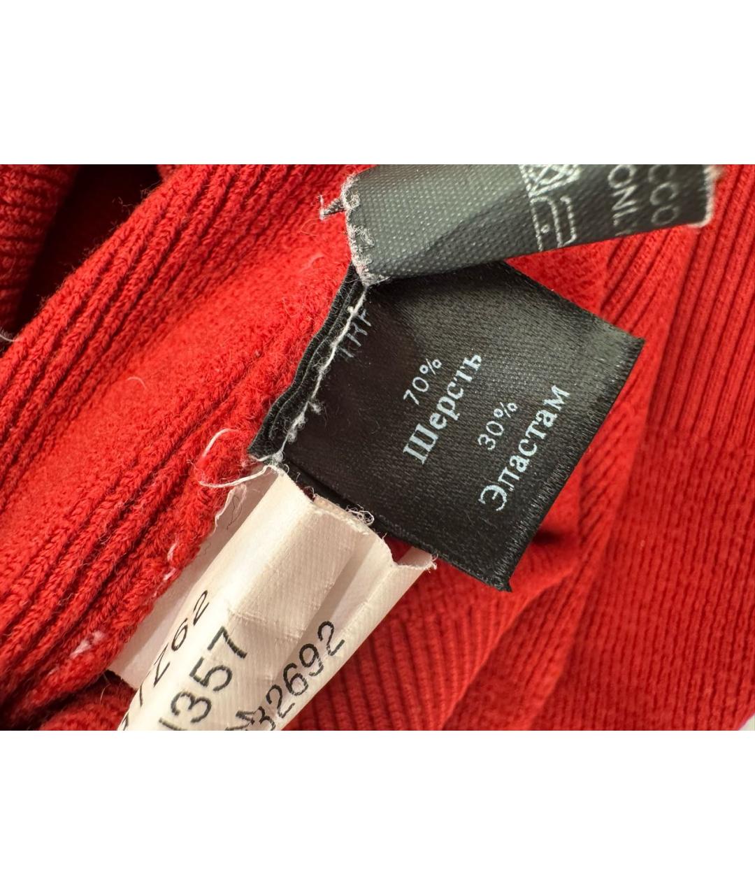 GUCCI Красный шерстяной кардиган, фото 6
