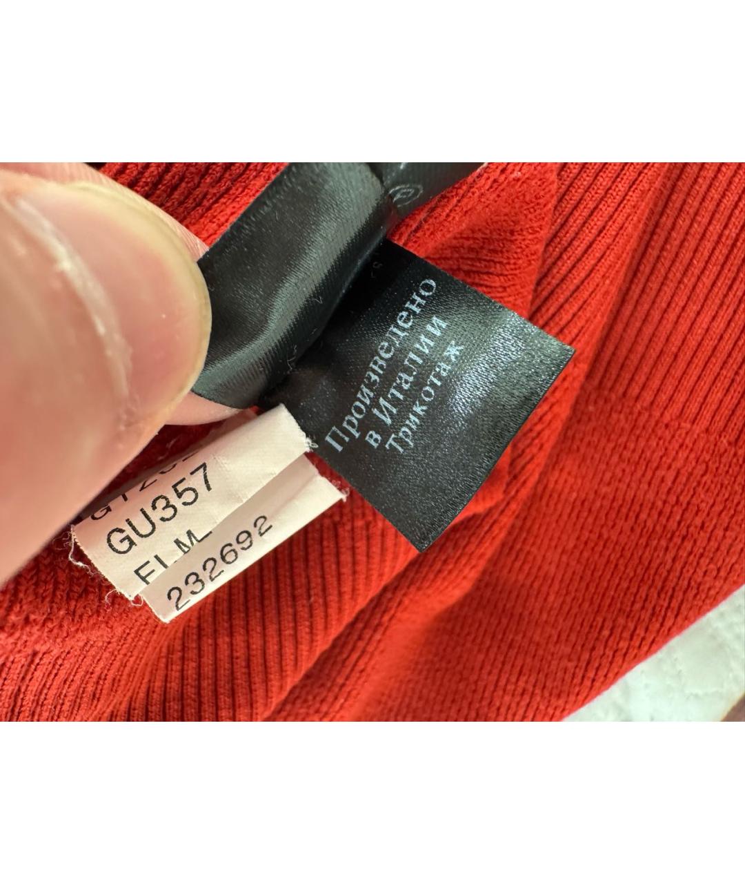 GUCCI Красный шерстяной кардиган, фото 7