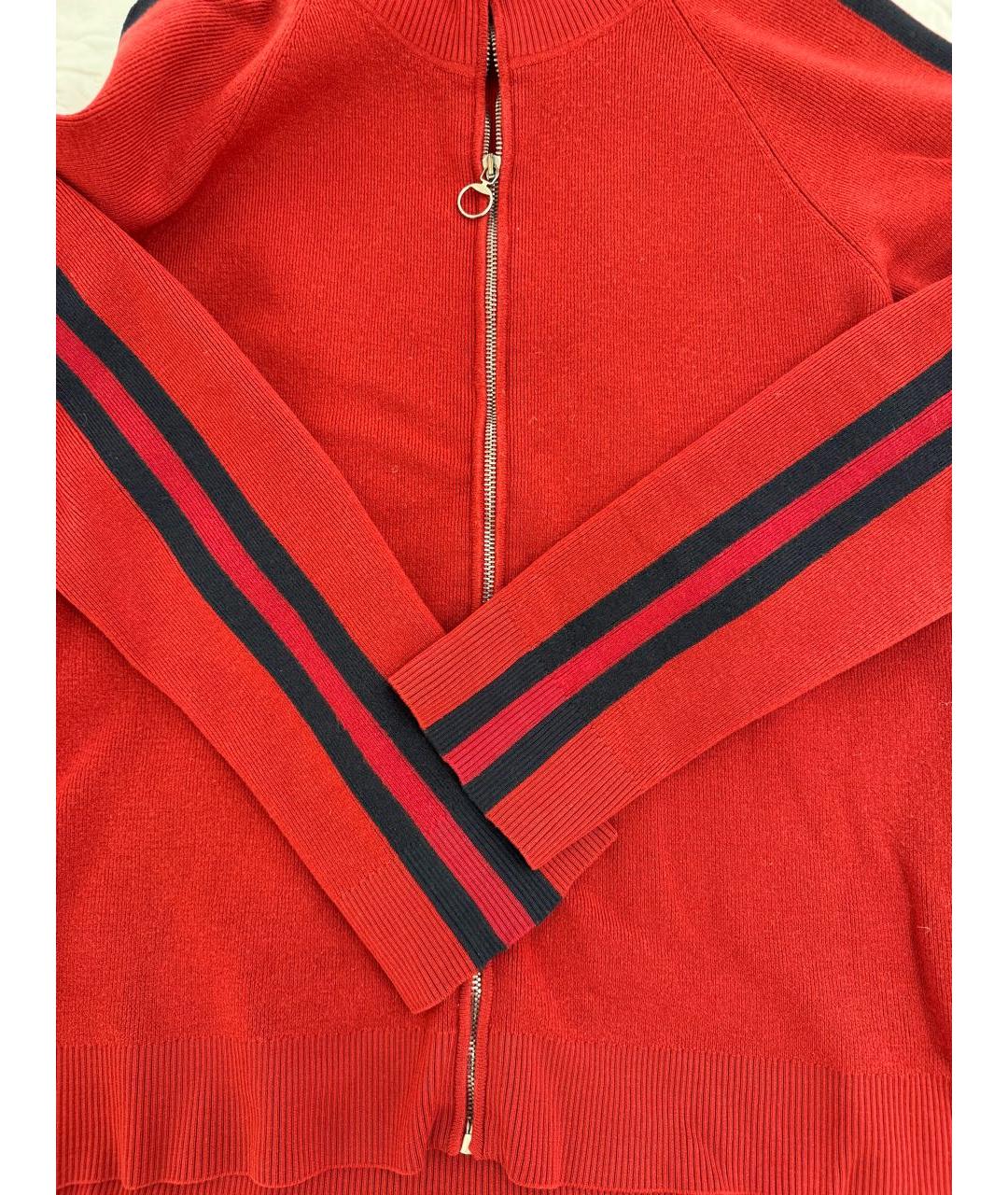 GUCCI Красный шерстяной кардиган, фото 3