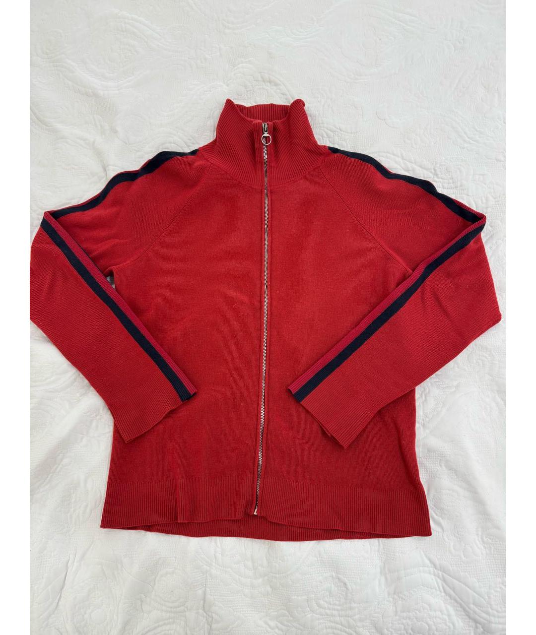 GUCCI Красный шерстяной кардиган, фото 9