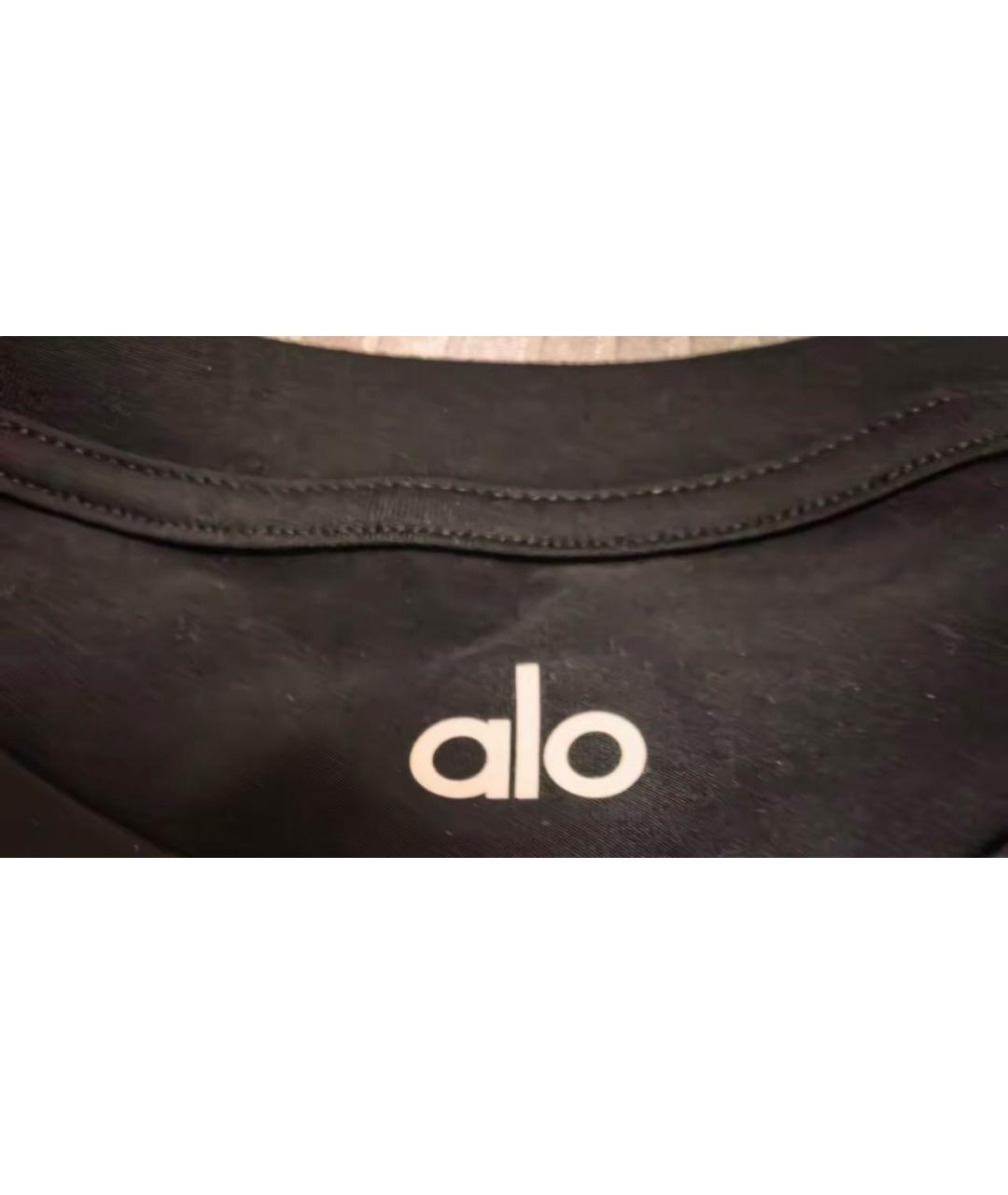 ALO YOGA Черная футболка, фото 6