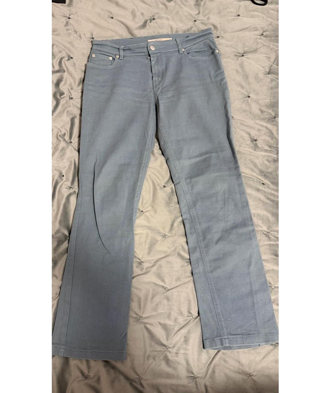 VALENTINO Антрацитовые хлопко-кашемировые джинсы клеш, фото 5