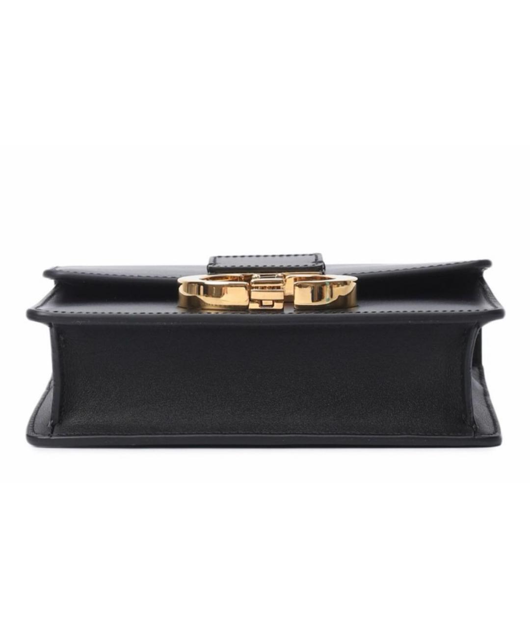 CHRISTIAN DIOR Черная кожаная сумка через плечо, фото 5