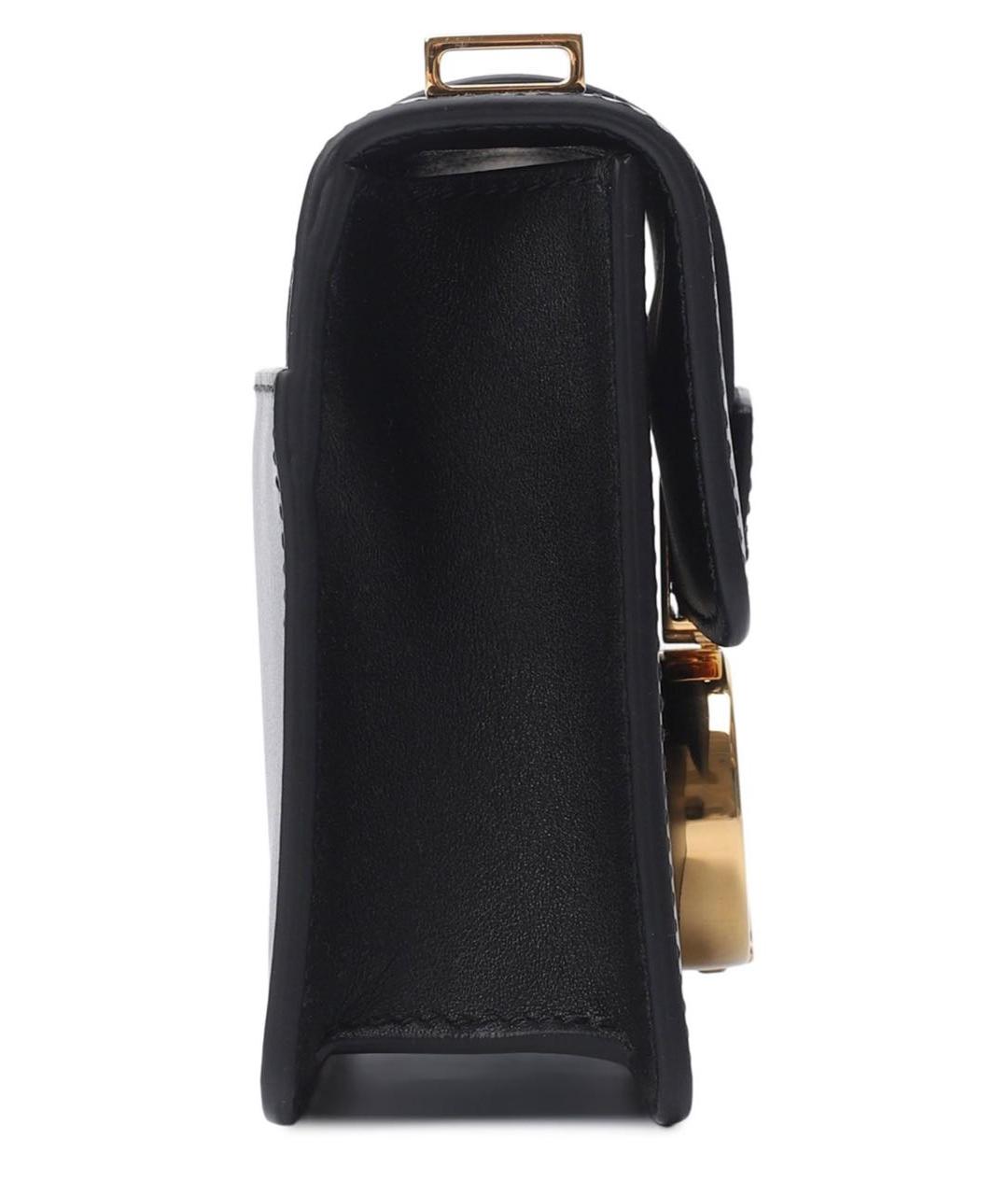 CHRISTIAN DIOR Черная кожаная сумка через плечо, фото 4