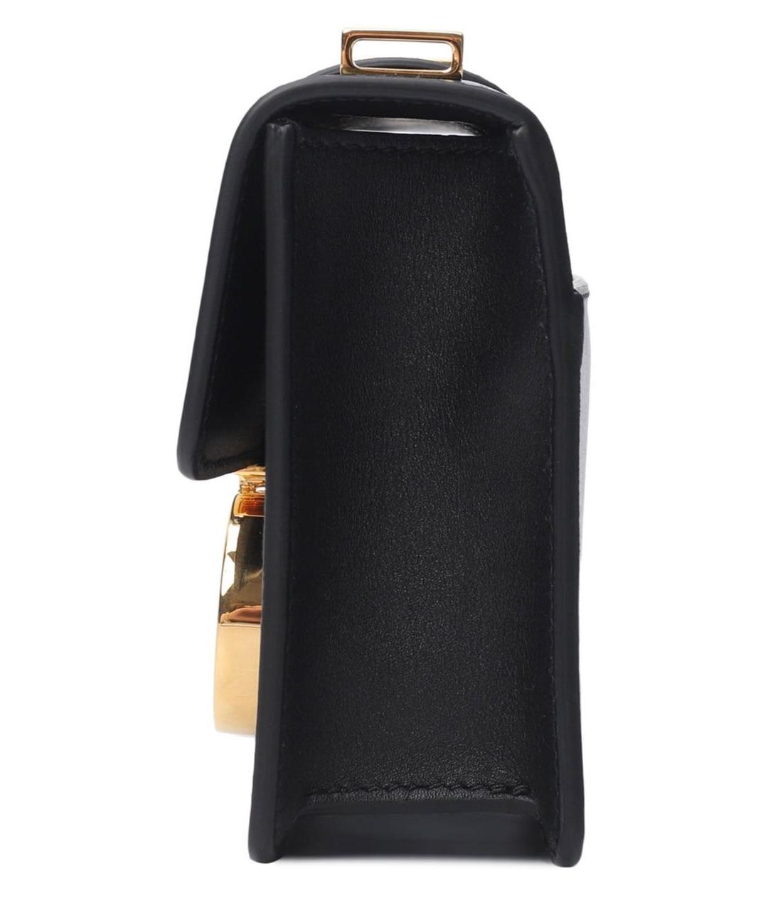 CHRISTIAN DIOR Черная кожаная сумка через плечо, фото 3
