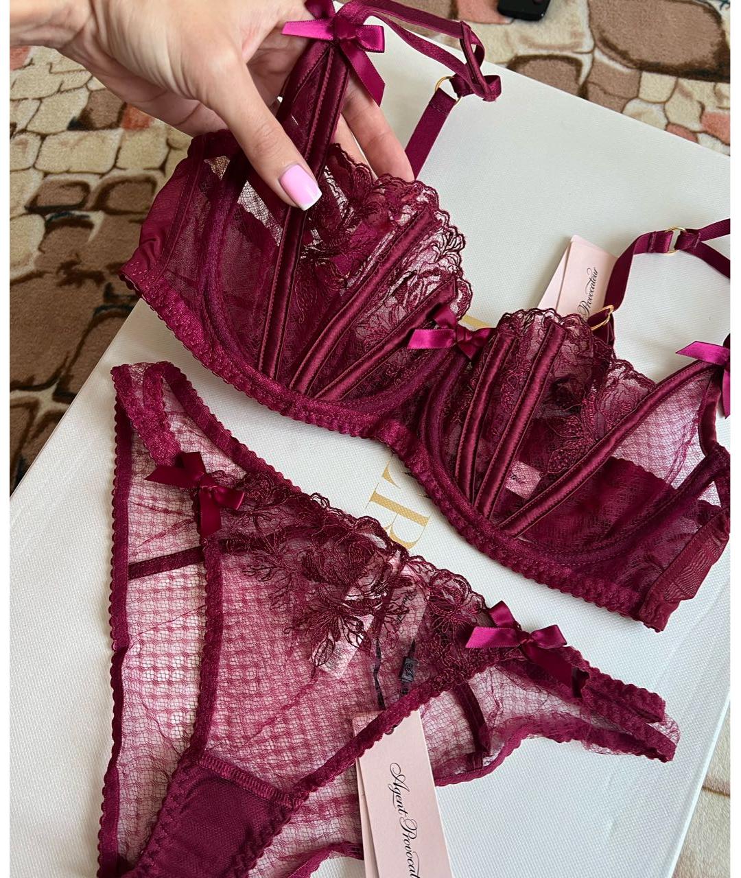 AGENT PROVOCATEUR Бордовый комплекты, фото 5