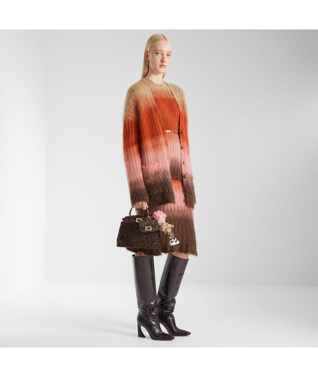 FENDI Мульти шерстяной костюм с юбками, фото 9