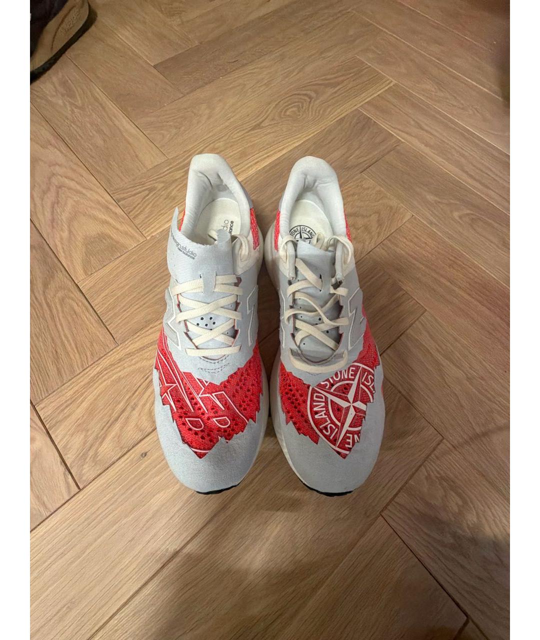 NEW BALANCE Серые замшевые низкие кроссовки / кеды, фото 2