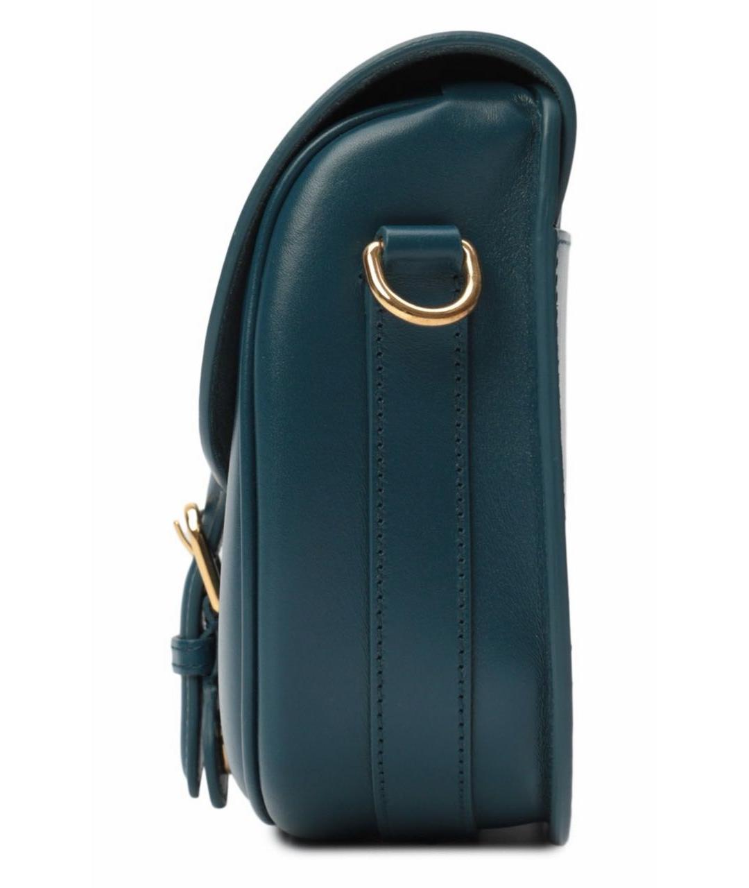 CHRISTIAN DIOR Синяя кожаная сумка через плечо, фото 3