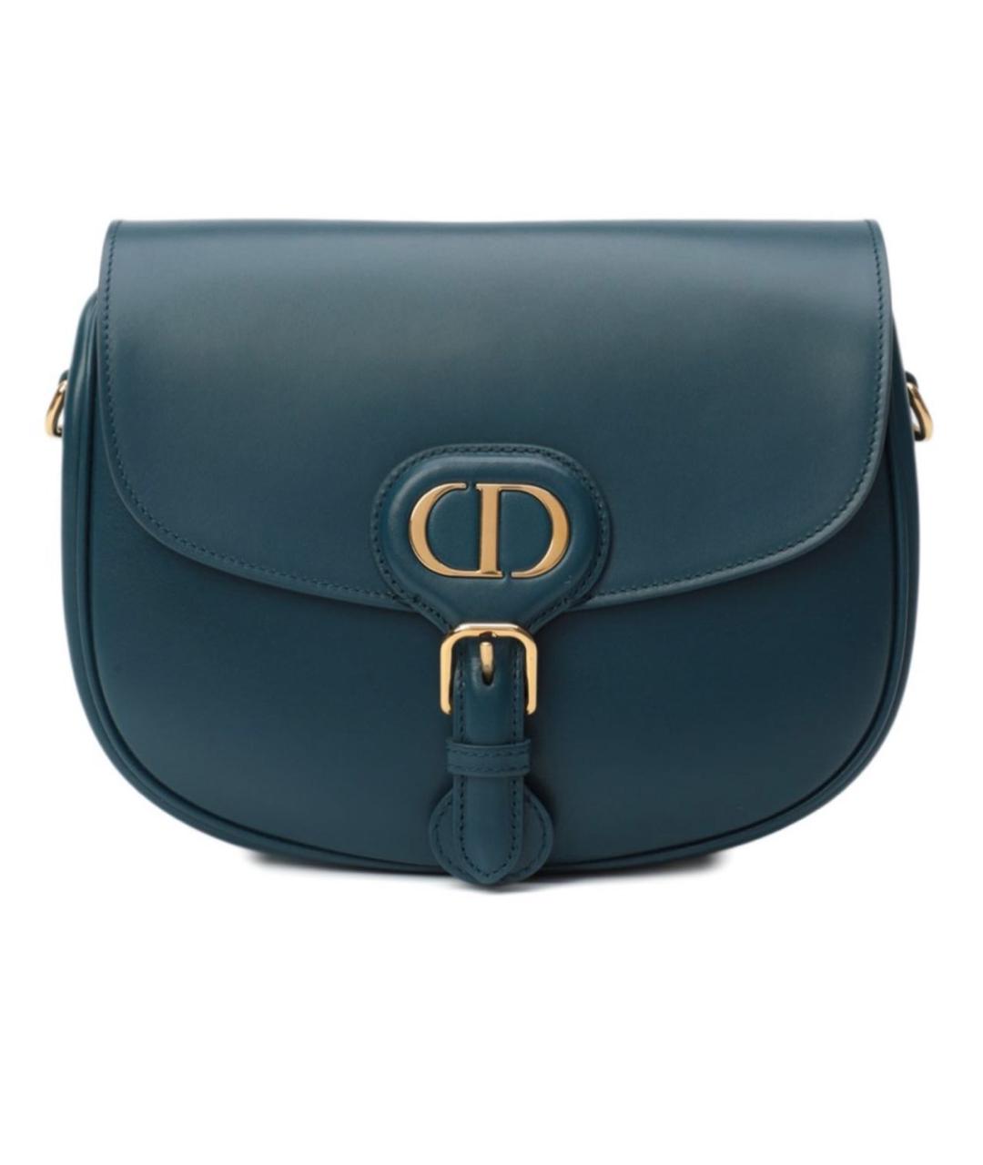 CHRISTIAN DIOR Синяя кожаная сумка через плечо, фото 1