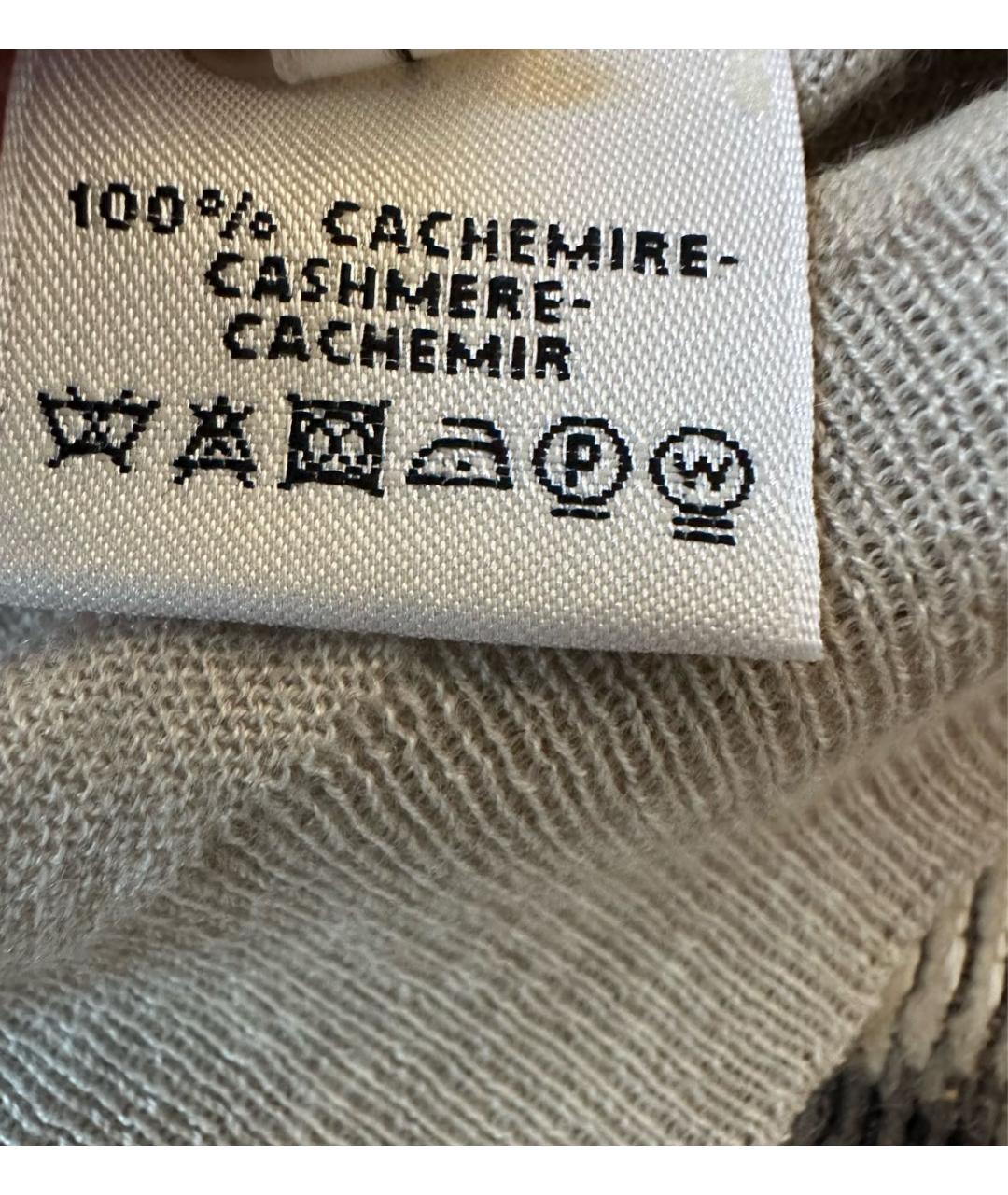 HERMES Бежевый кашемировый джемпер / свитер, фото 6