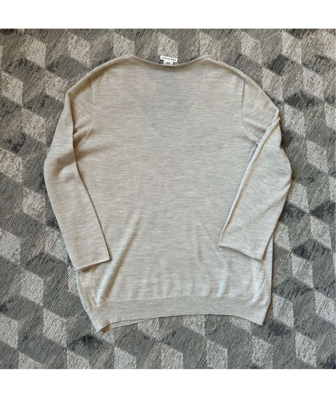 HERMES Бежевый кашемировый джемпер / свитер, фото 2