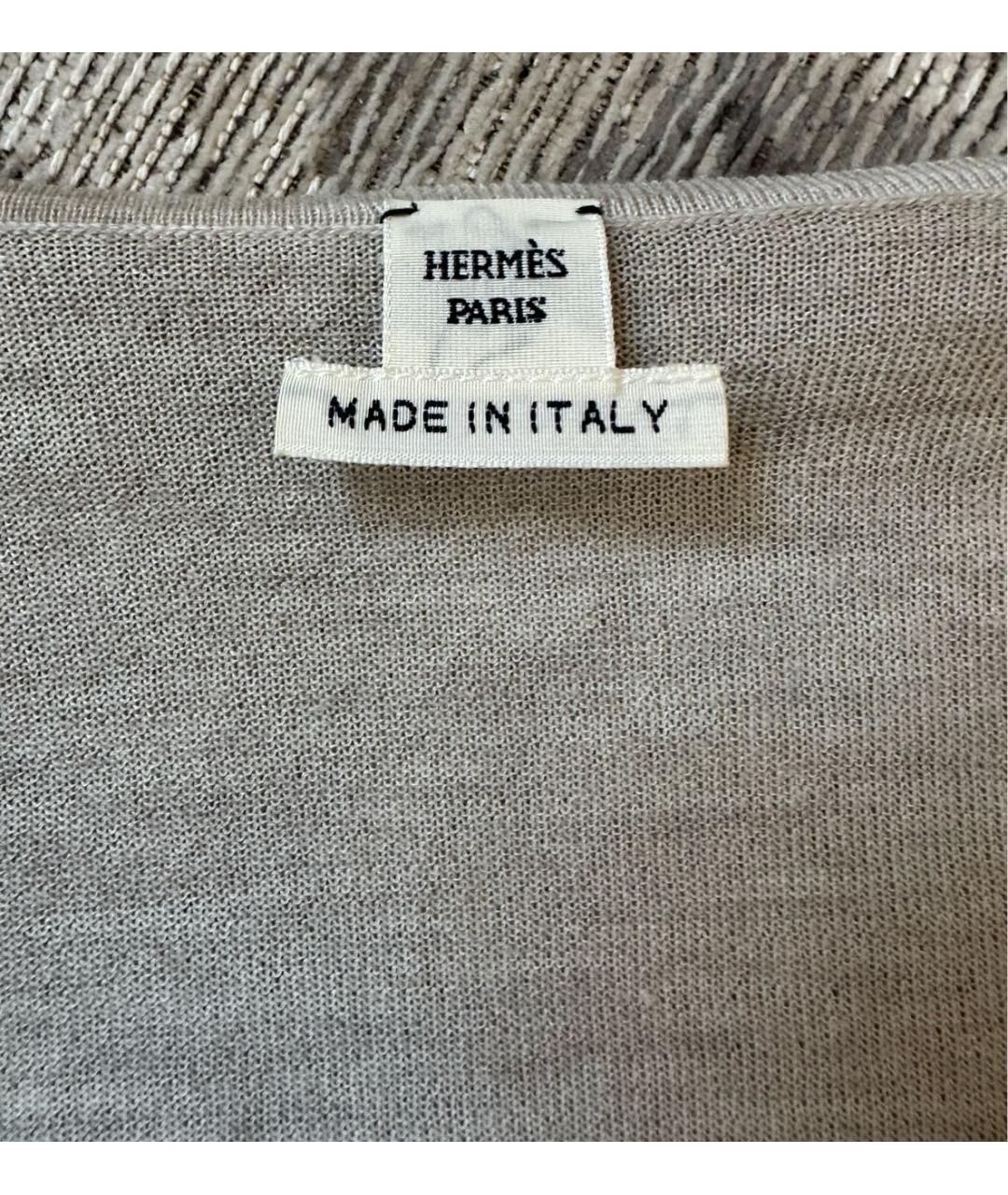 HERMES Бежевый кашемировый джемпер / свитер, фото 4