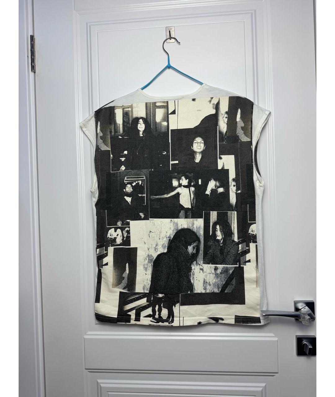 BALENCIAGA Бежевая хлопковая футболка, фото 2