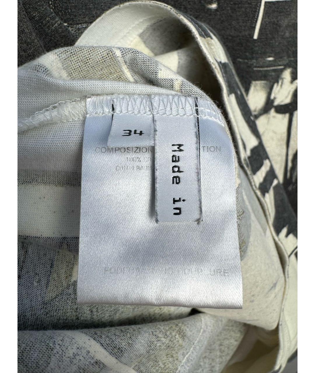 BALENCIAGA Бежевая хлопковая футболка, фото 7