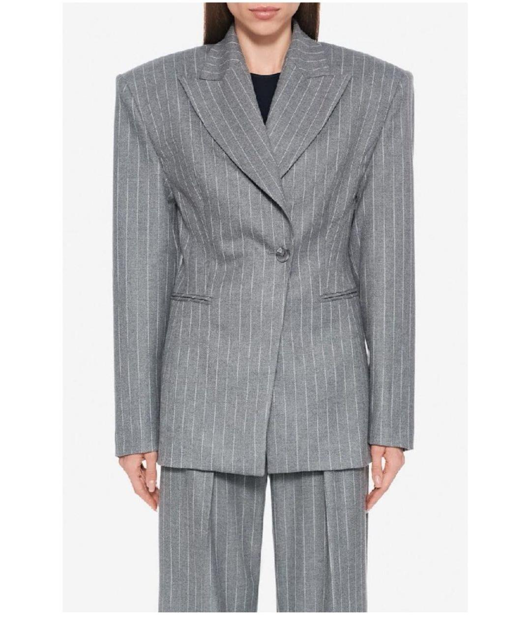 THE ANDAMANE Серый полиэстеровый костюм с брюками, фото 5