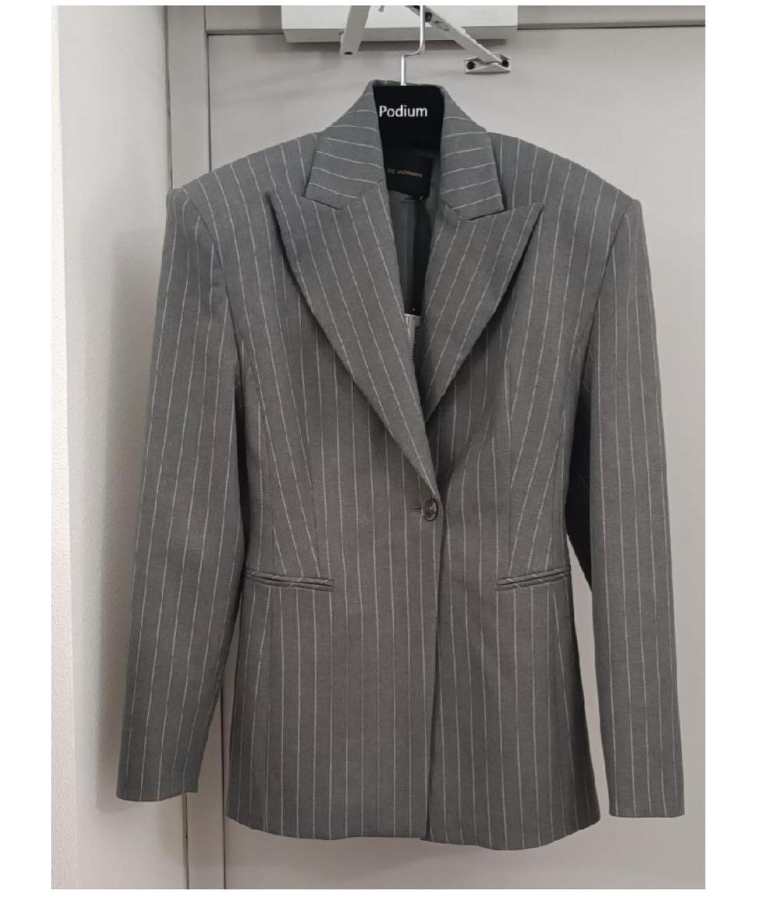 THE ANDAMANE Серый полиэстеровый костюм с брюками, фото 7