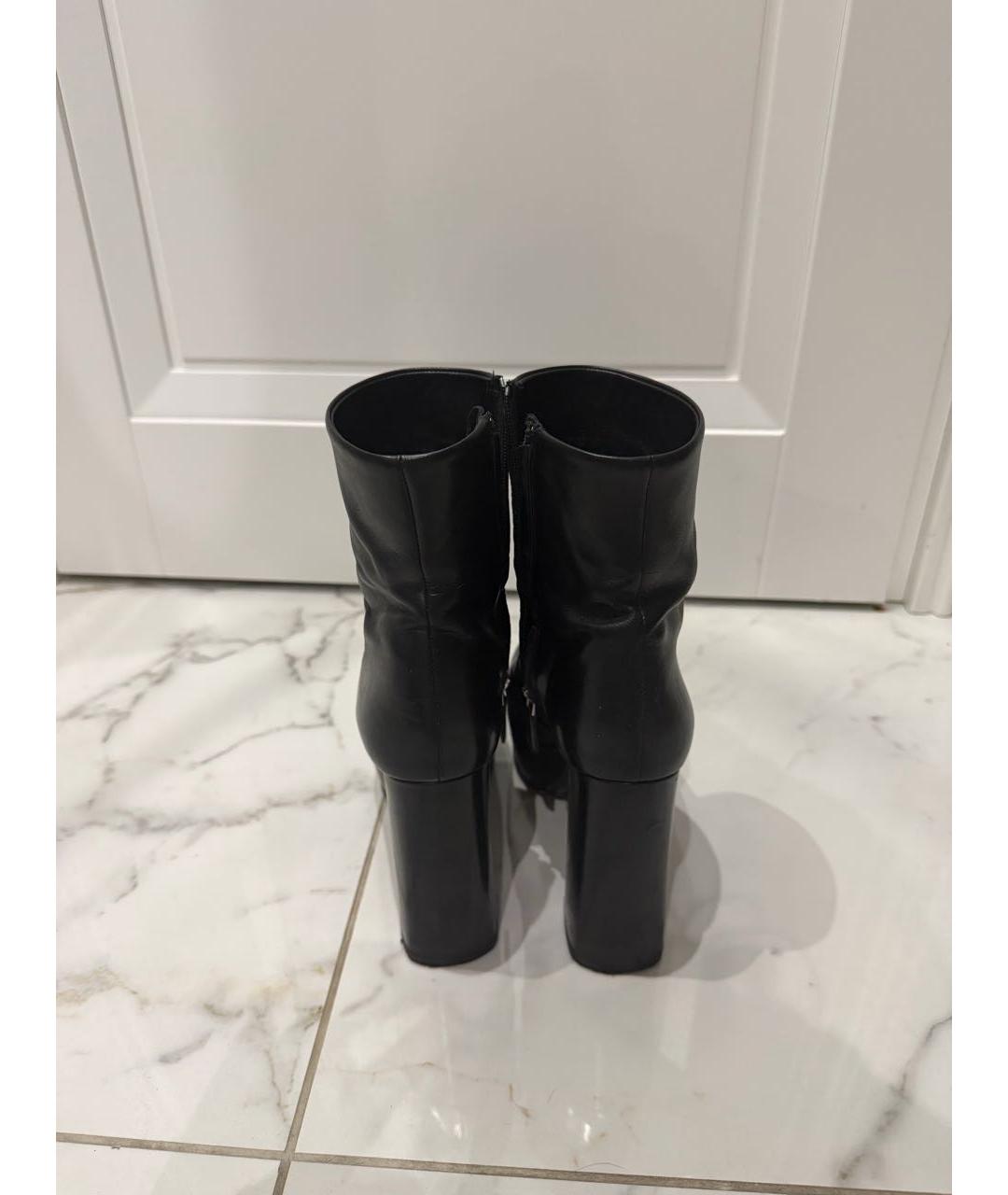PRADA Черные кожаные ботильоны, фото 4