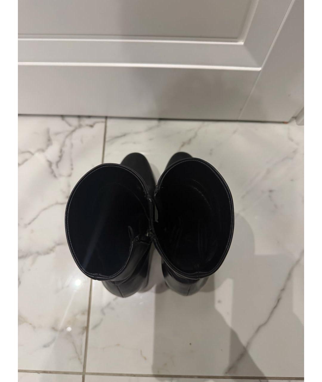 PRADA Черные кожаные ботильоны, фото 3