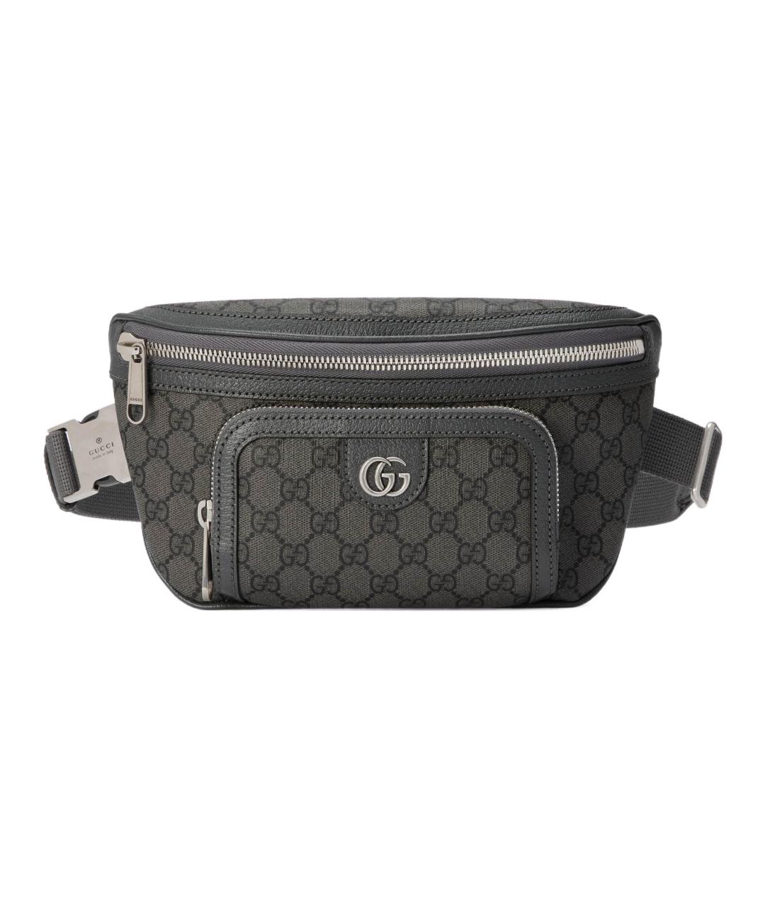 GUCCI Серая поясная сумка, фото 1