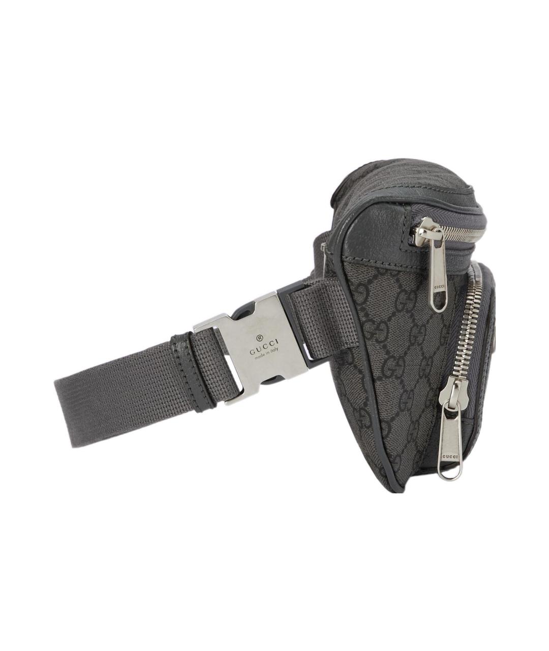 GUCCI Серая поясная сумка, фото 4
