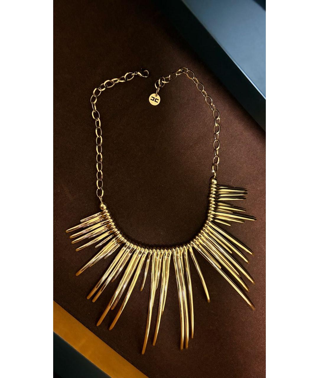 CELINE Золотое позолоченное колье, фото 4