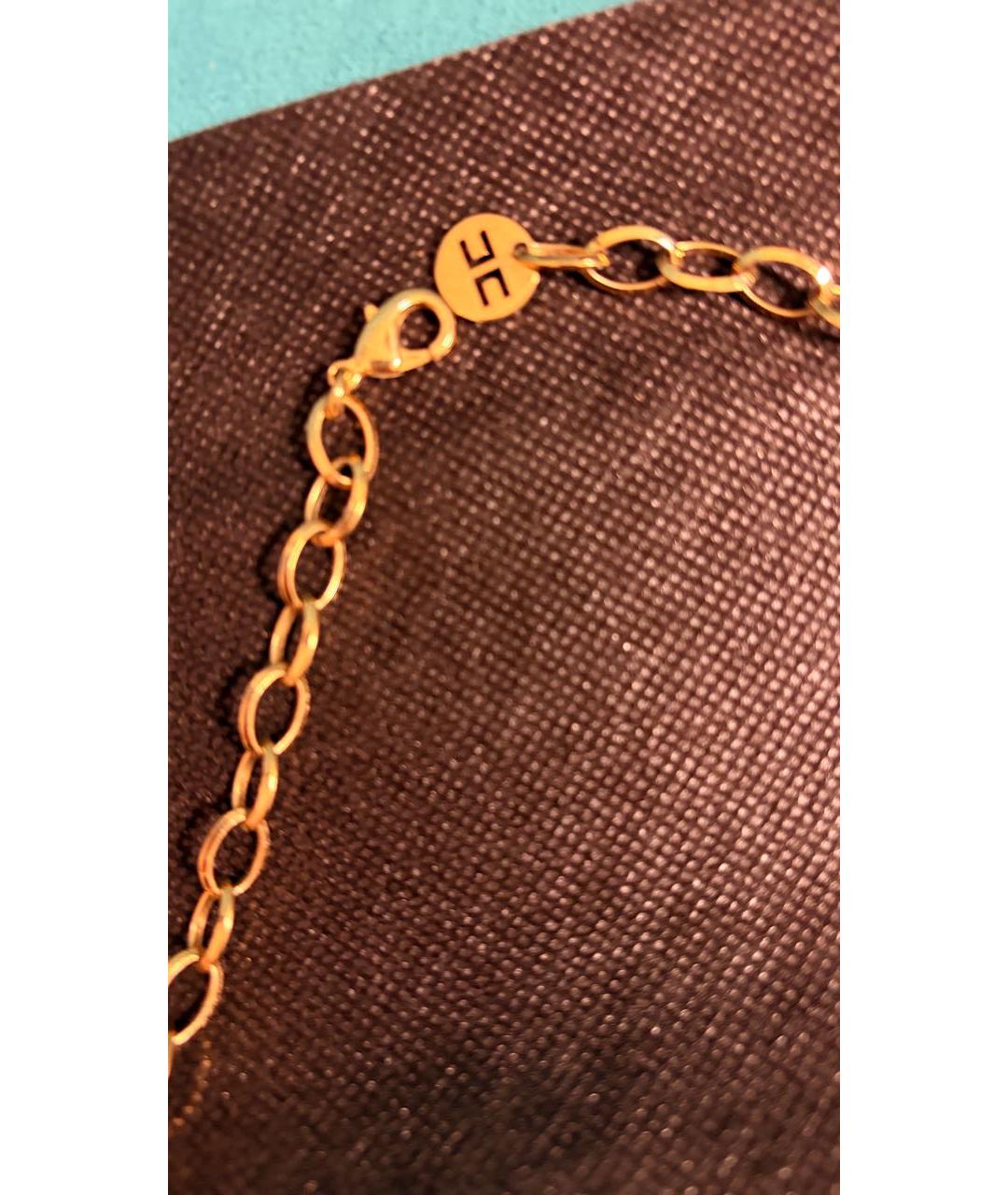 CELINE Золотое позолоченное колье, фото 3