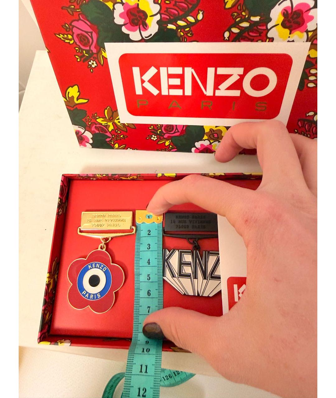 KENZO Мульти металлическая булавка / брошь, фото 6