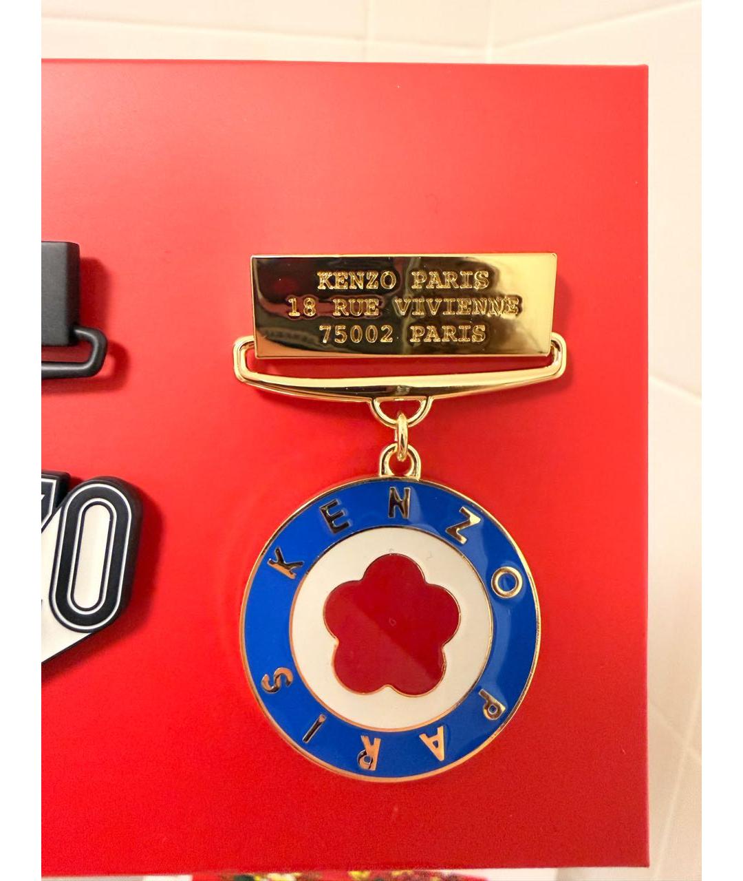 KENZO Мульти металлическая булавка / брошь, фото 5