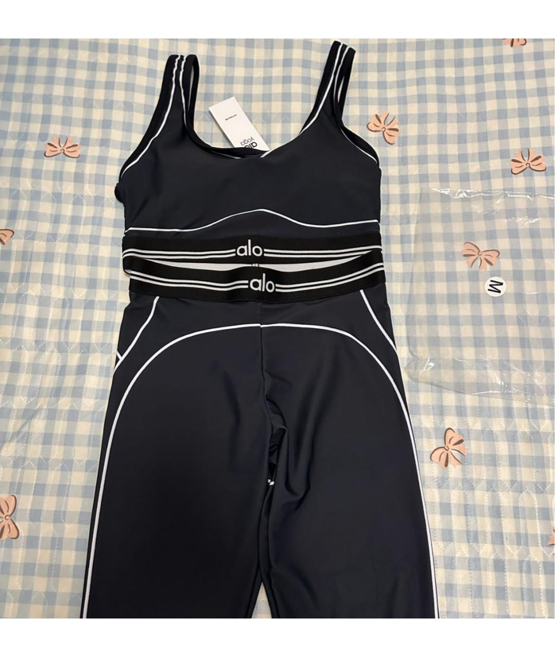 ALO YOGA Черная майка, фото 6