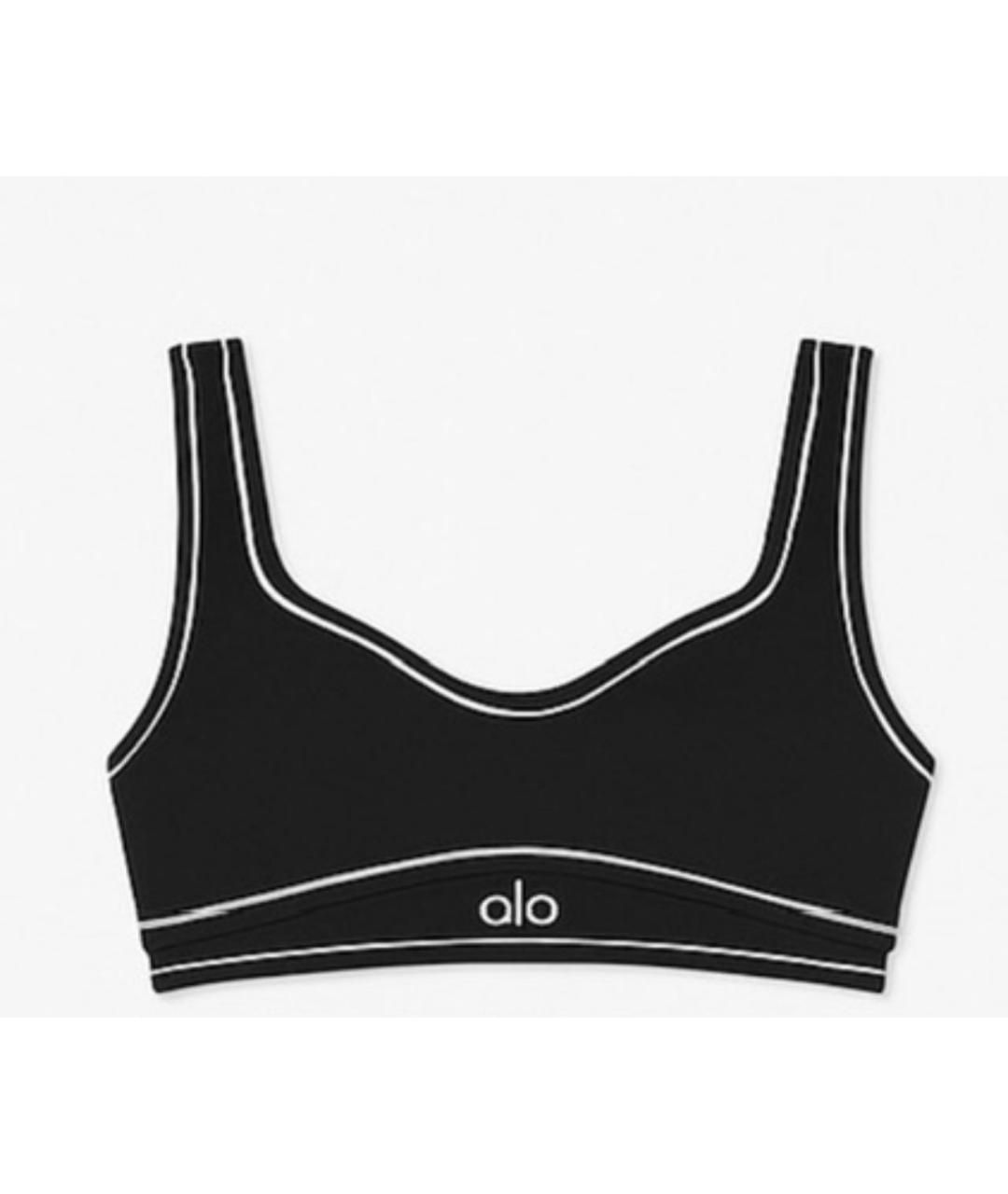 ALO YOGA Черная майка, фото 7