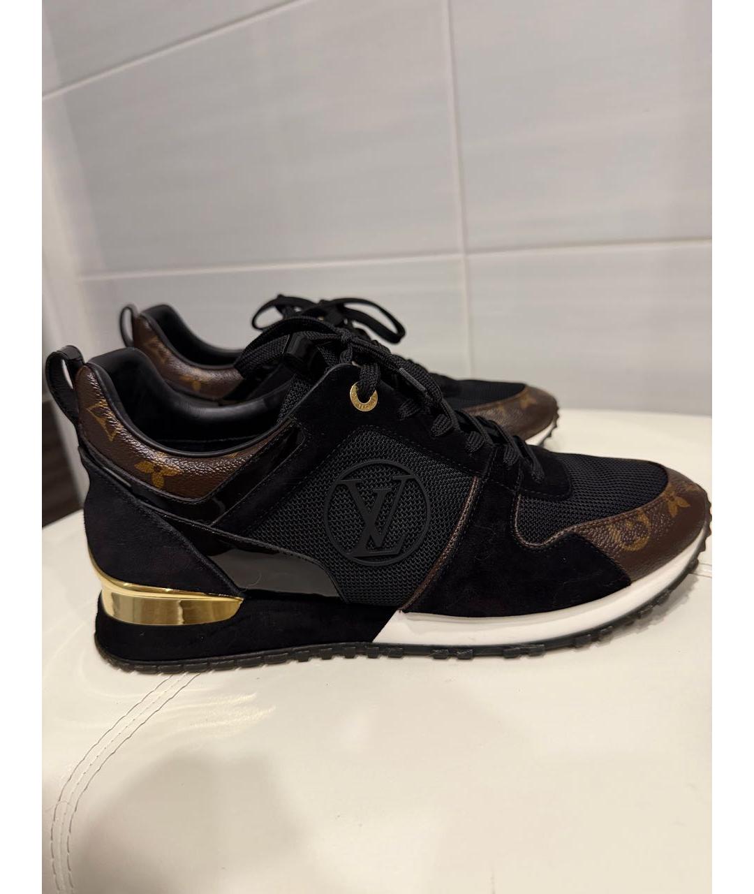 LOUIS VUITTON Черные текстильные кроссовки, фото 5