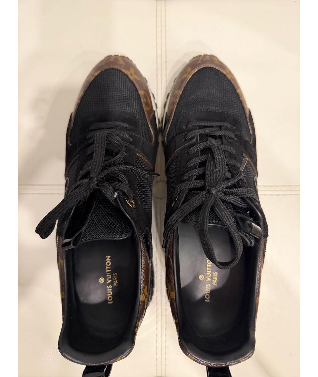 LOUIS VUITTON Черные текстильные кроссовки, фото 3