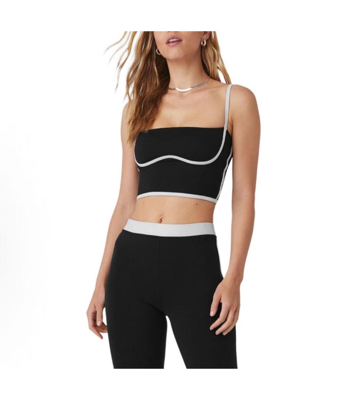 ALO YOGA Черная майка, фото 3