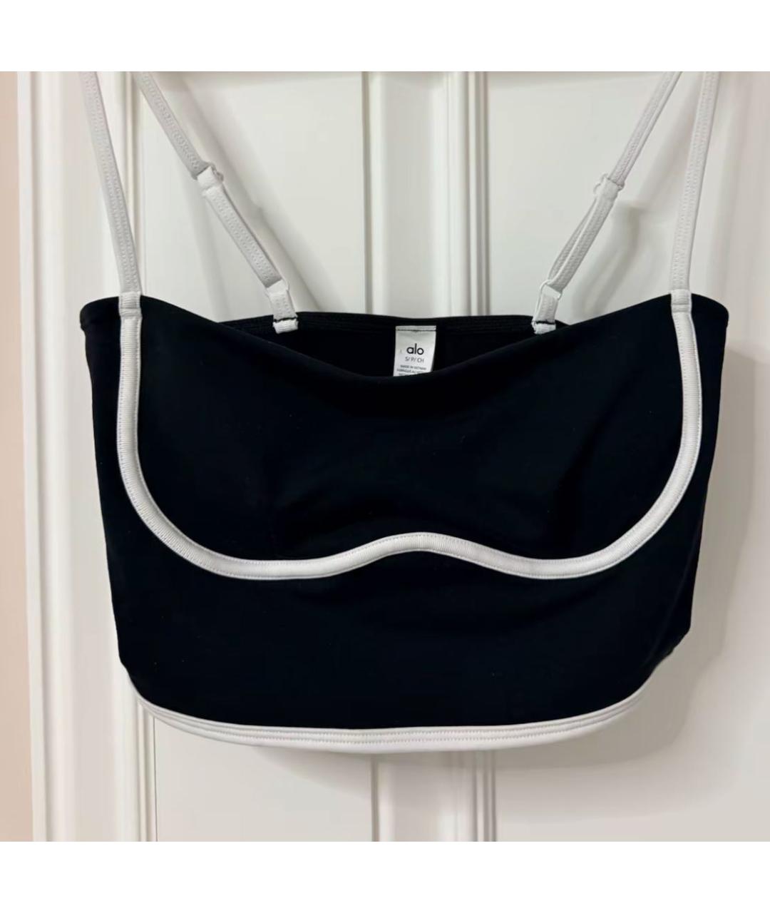 ALO YOGA Черная майка, фото 5
