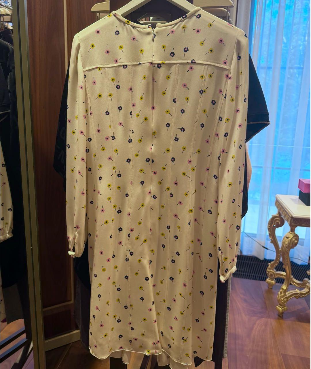 OSCAR DE LA RENTA Мульти шелковое повседневное платье, фото 3