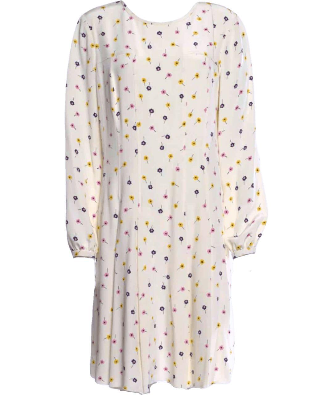 OSCAR DE LA RENTA Мульти шелковое повседневное платье, фото 1