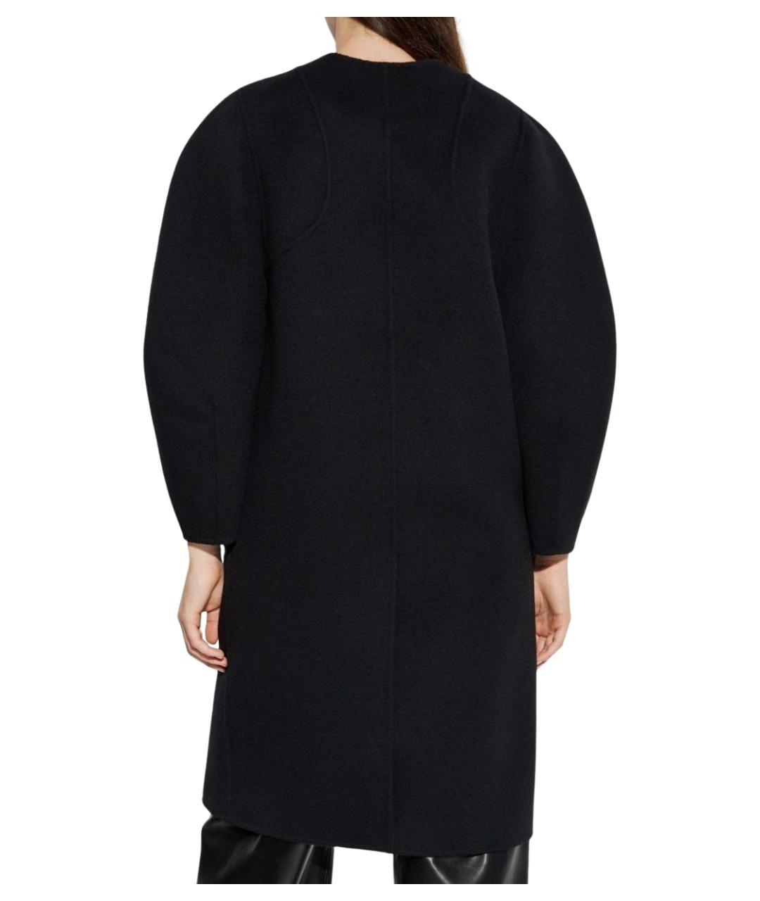 FENDI Черное шерстяное пальто, фото 7
